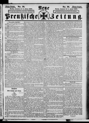 Neue preußische Zeitung vom 12.02.1898