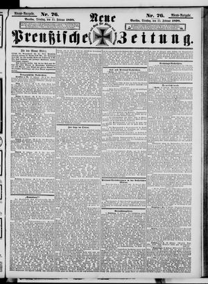 Neue preußische Zeitung vom 15.02.1898