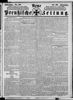 Neue preußische Zeitung on Feb 17, 1898