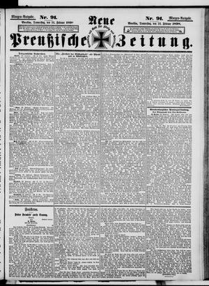 Neue preußische Zeitung vom 24.02.1898
