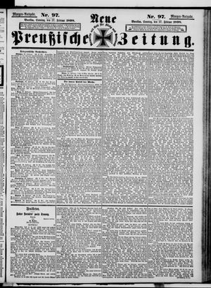 Neue preußische Zeitung vom 27.02.1898