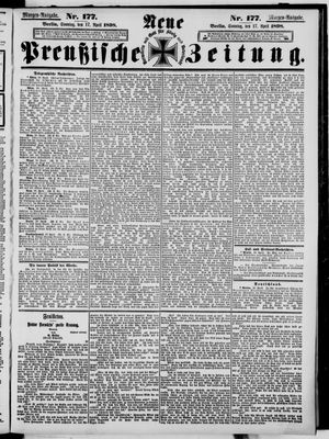 Neue preußische Zeitung vom 17.04.1898