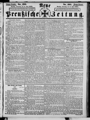 Neue preußische Zeitung vom 28.04.1898