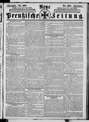 Neue preußische Zeitung vom 29.04.1898