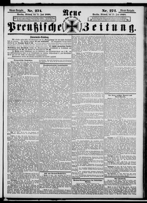Neue preußische Zeitung vom 15.06.1898
