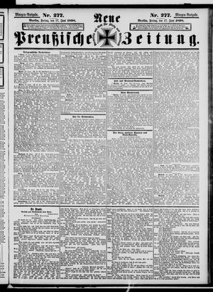Neue preußische Zeitung vom 17.06.1898