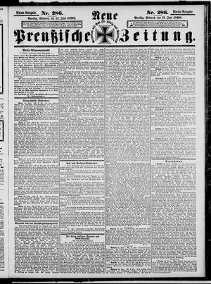 Neue preußische Zeitung on Jun 22, 1898