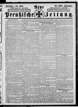 Neue preußische Zeitung vom 27.06.1898