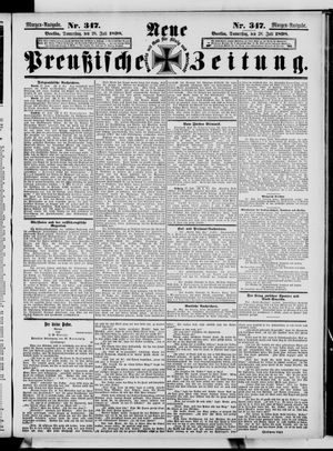Neue preußische Zeitung vom 28.07.1898