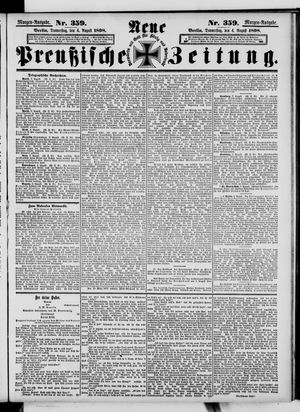 Neue preußische Zeitung vom 04.08.1898