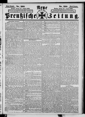 Neue preußische Zeitung vom 05.08.1898