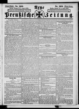 Neue preußische Zeitung vom 10.08.1898