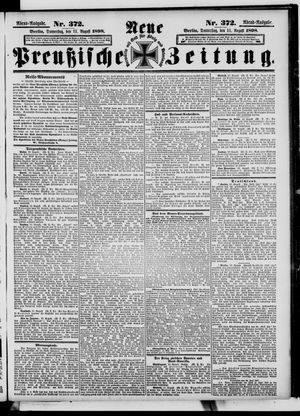 Neue preußische Zeitung vom 11.08.1898