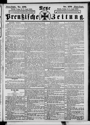 Neue preußische Zeitung vom 16.08.1898