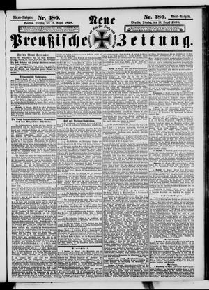Neue preußische Zeitung vom 16.08.1898