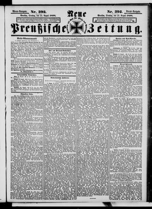 Neue preußische Zeitung vom 23.08.1898