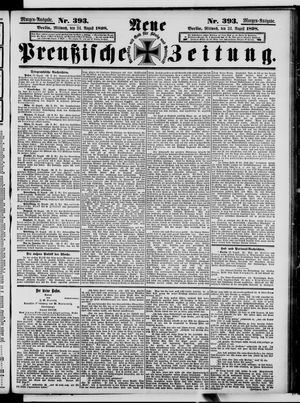Neue preußische Zeitung vom 24.08.1898