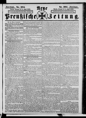 Neue preußische Zeitung vom 24.08.1898