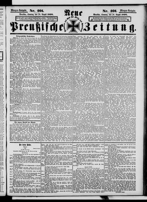 Neue preußische Zeitung vom 28.08.1898