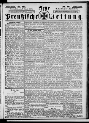 Neue preußische Zeitung vom 07.09.1898