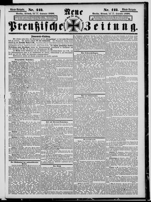 Neue preußische Zeitung vom 21.09.1898