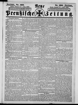 Neue preußische Zeitung vom 01.10.1898