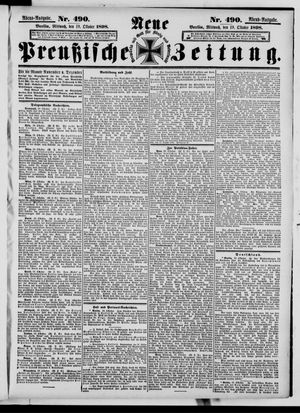 Neue preußische Zeitung vom 19.10.1898