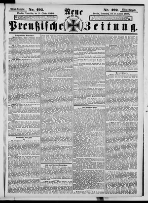 Neue preußische Zeitung vom 20.10.1898