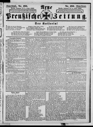 Neue preußische Zeitung vom 22.10.1898