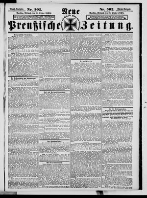 Neue preußische Zeitung on Oct 26, 1898