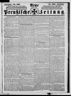 Neue preußische Zeitung vom 29.10.1898