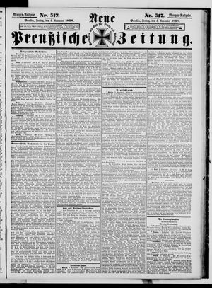 Neue preußische Zeitung vom 04.11.1898