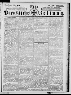Neue preußische Zeitung vom 05.11.1898
