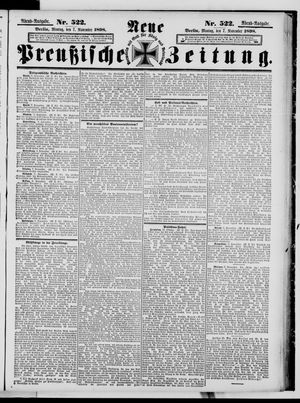 Neue preußische Zeitung vom 07.11.1898