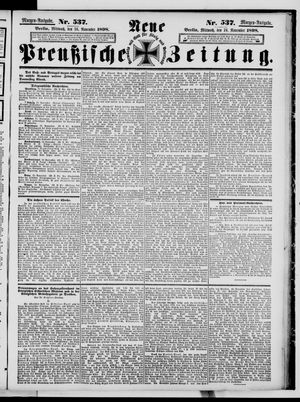 Neue preußische Zeitung vom 16.11.1898