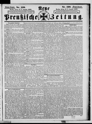 Neue preußische Zeitung vom 18.11.1898
