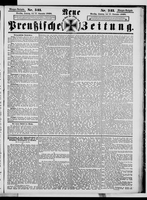 Neue preußische Zeitung vom 20.11.1898
