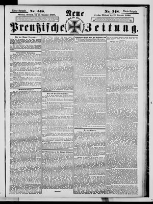 Neue preußische Zeitung vom 23.11.1898