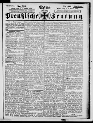 Neue preußische Zeitung vom 25.11.1898