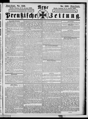Neue preußische Zeitung vom 26.11.1898
