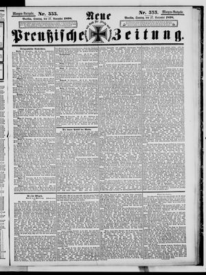 Neue preußische Zeitung on Nov 27, 1898