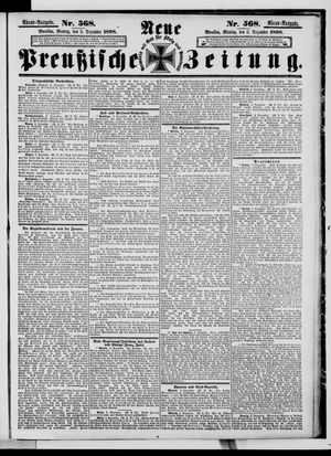 Neue preußische Zeitung vom 05.12.1898