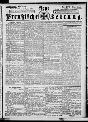 Neue preußische Zeitung vom 10.12.1898