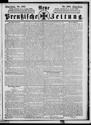 Neue preußische Zeitung vom 15.12.1898