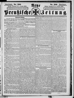 Neue preußische Zeitung vom 15.12.1898
