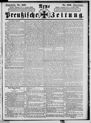 Neue preußische Zeitung on Dec 17, 1898