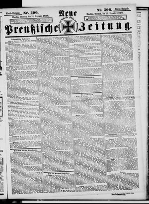 Neue preußische Zeitung vom 21.12.1898
