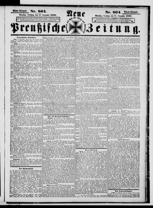 Neue preußische Zeitung vom 27.12.1898