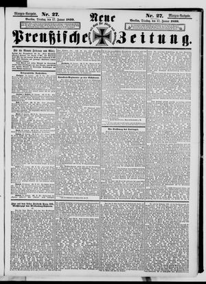 Neue preußische Zeitung vom 17.01.1899