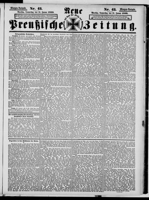 Neue preußische Zeitung vom 26.01.1899